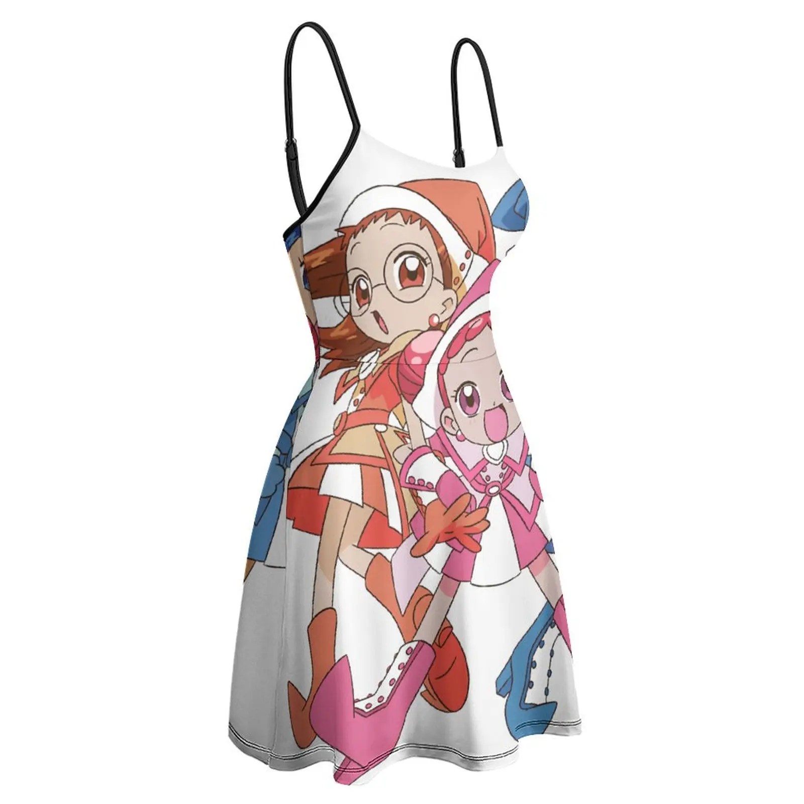 Классическое женское платье на бретельках Doremi с смешным рисунком Сексуальное