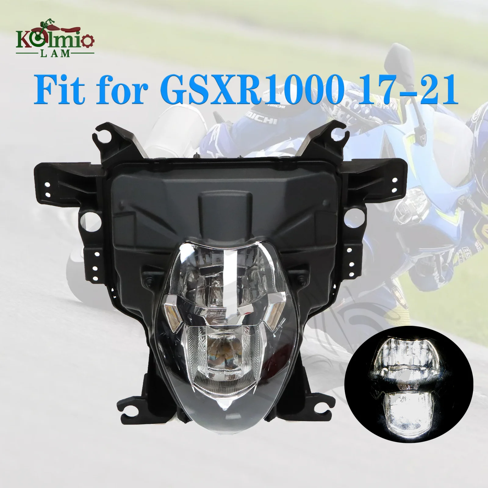 Подходит для SUZUKI 2017 - 2022 GSXR1000 GSX-R 1000 мотоциклетная светодиодная передняя фара в сборе фара GSXR 1000 2018 2019 2020 2021