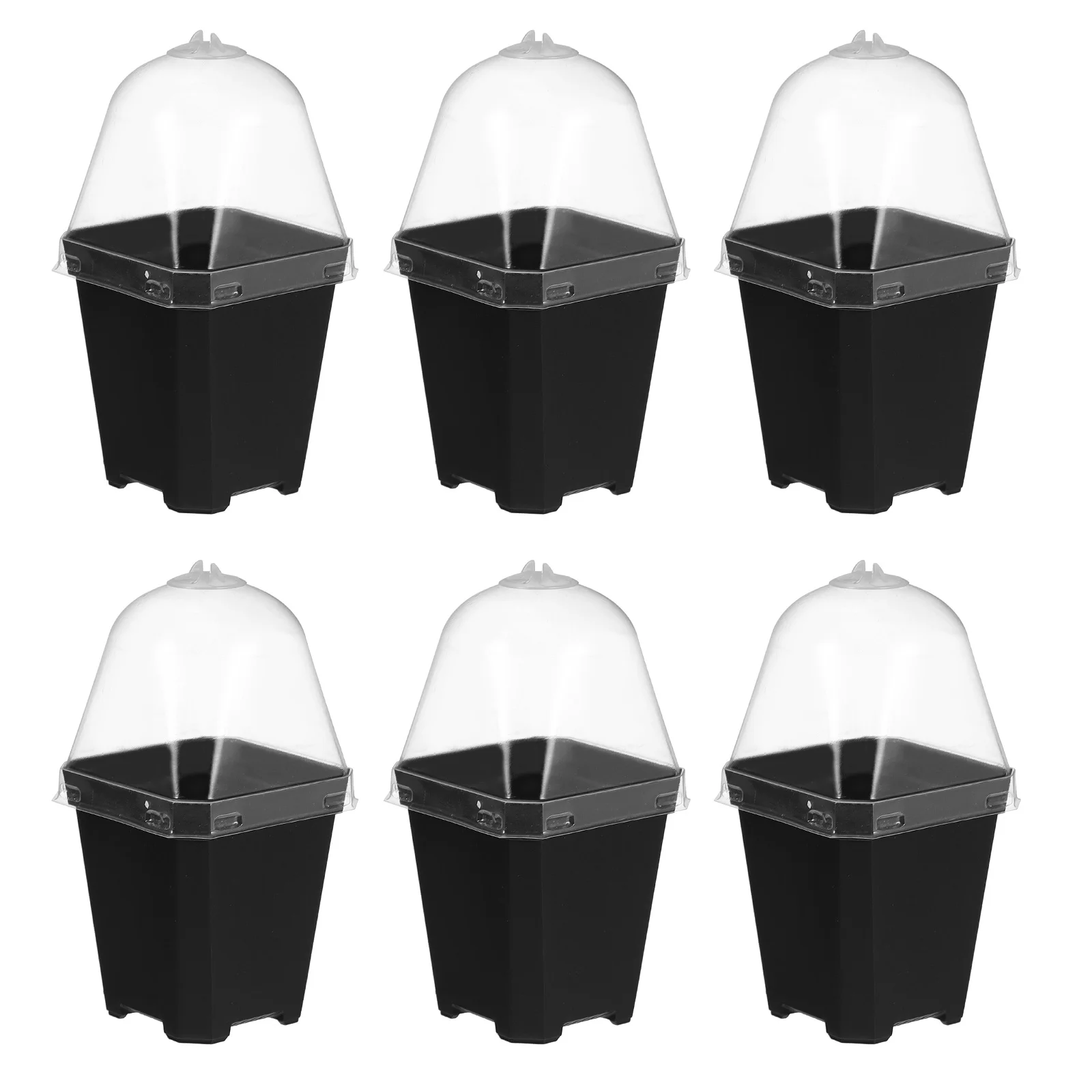 

10 Pcs Flowerpot Mini Plastic Containers Garden Supplies Planter Seedlings Launcher Starting Nursery Pots for plants And