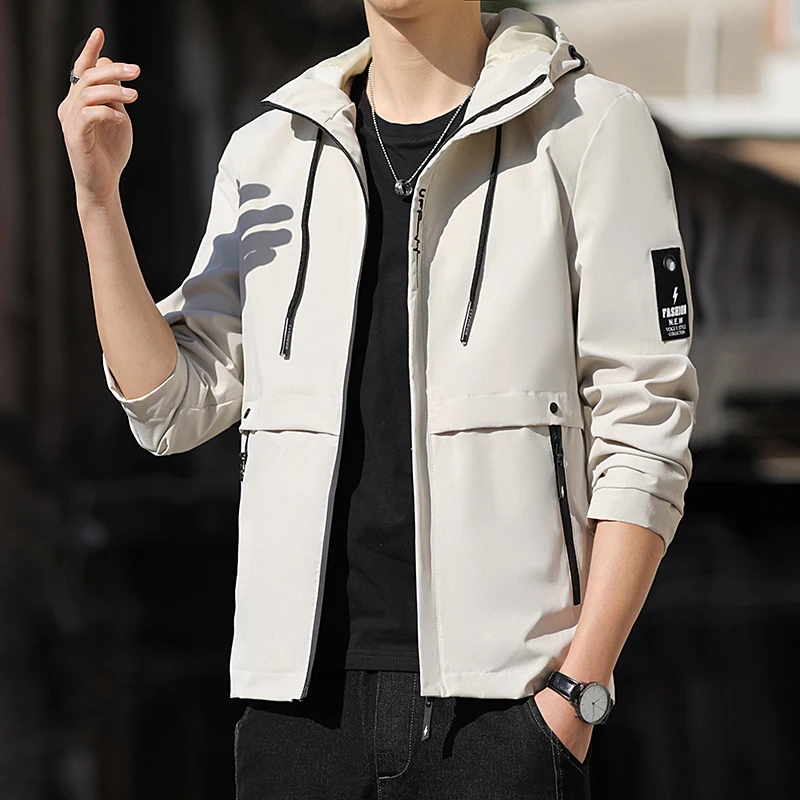 

HCXY brand Mens Jacket and coat New fashion Jacket for Men Slim Work Popular Hooded Jacket male