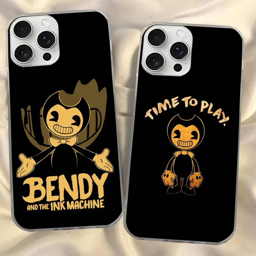 Фото Классический чехол для телефона B-Bendy And The I-Ink M-Machine для iPhone 17 16 15 14 13 12 11 Plus Pro Max, сатиновый, глянцевый №3