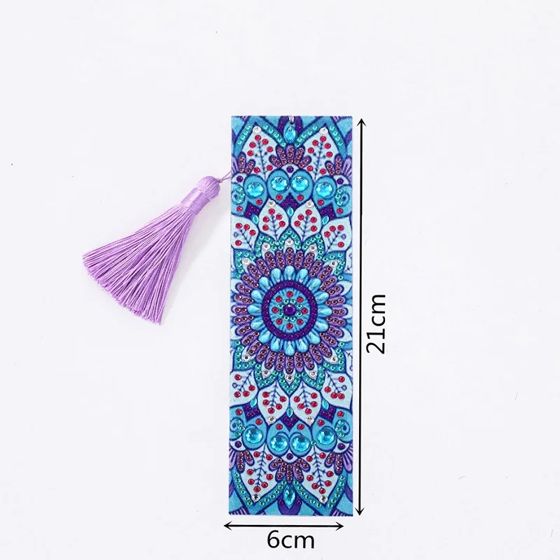 5D алмазная живопись изысканная кожа мандала закладки кисточки специальная форма