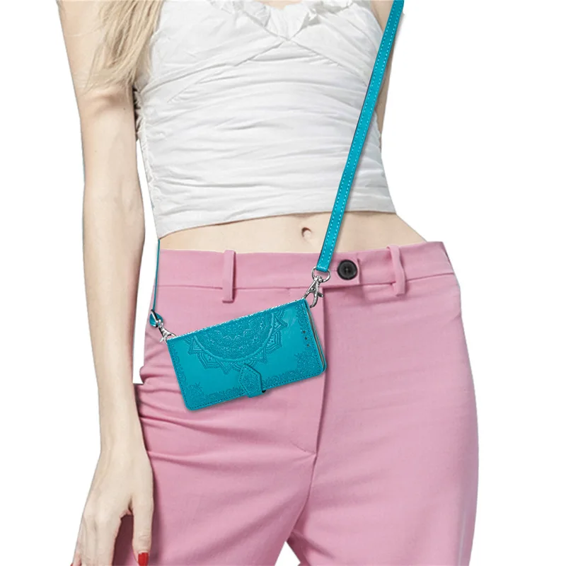 Чехол с 3D цветком мандалы для Vodafone Smart V22 E11 N12 кожаный чехол через плечо на молнии