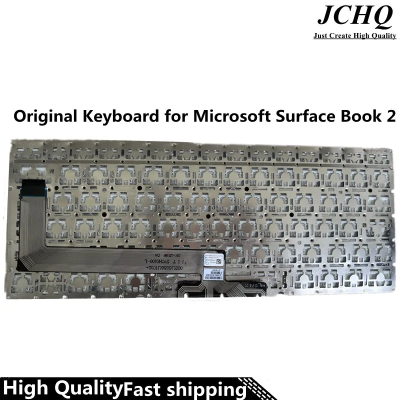 Клавиатура JCHQ для Microsoft Surface Book 2 13 5 дюймов 1834 1835 Германия серебристая