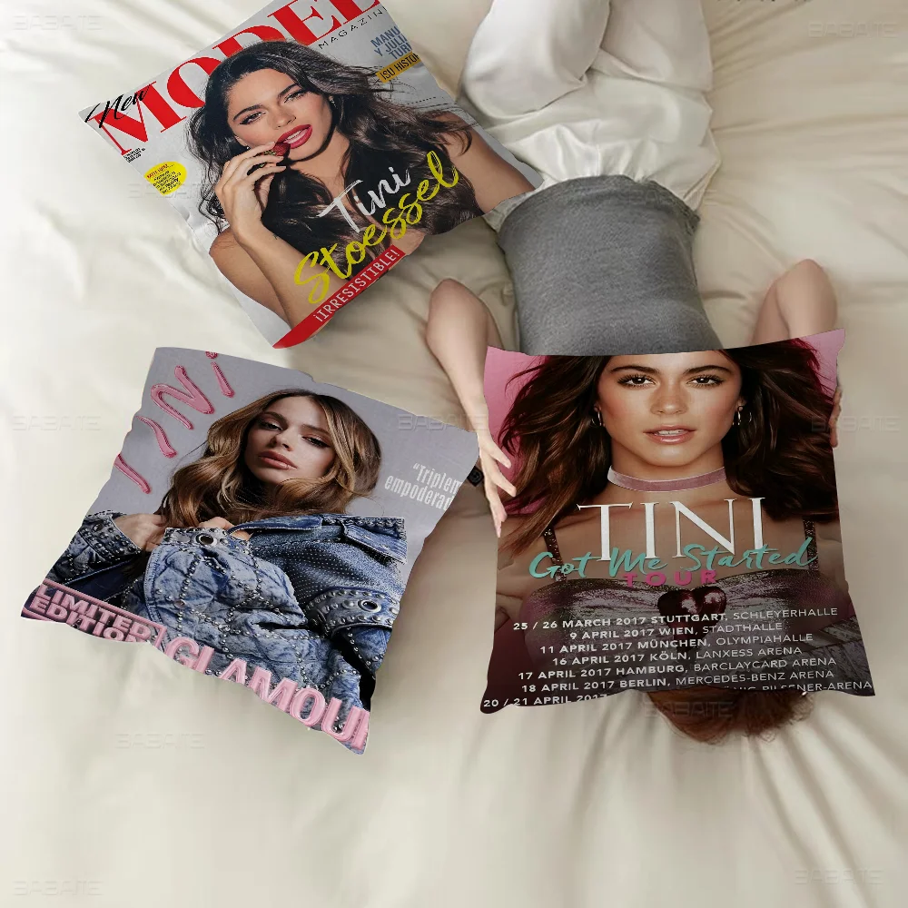 Аргентинская актриса T-Tini S-Stoessel Подушка Аниме Диван-кровать Голова Наволочка