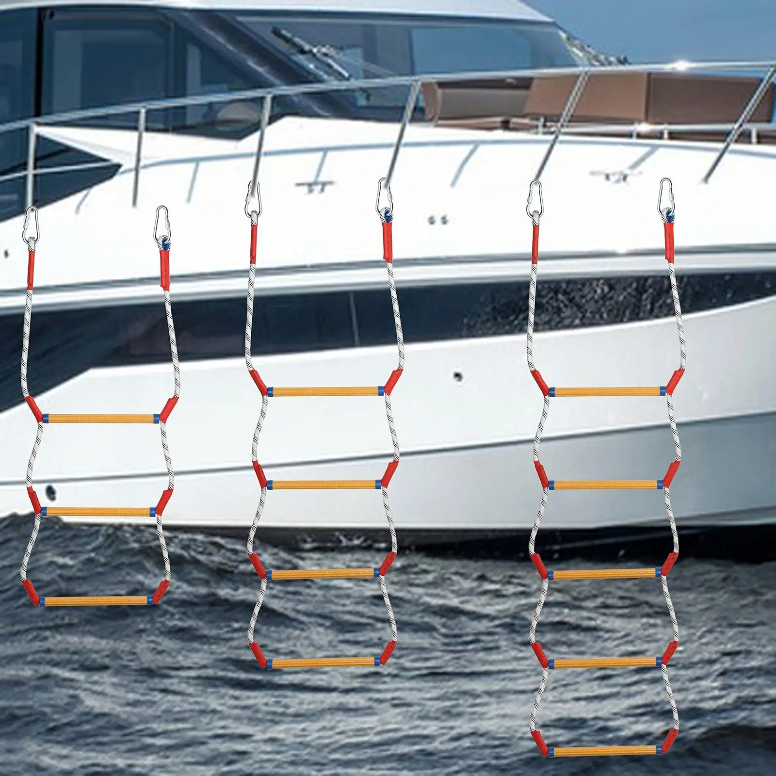 Веревочная лестница для лодки уличная скалолазания вспомогательная посадки