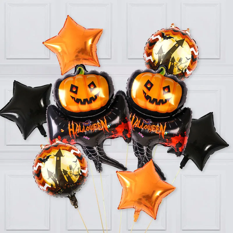 8 шт. летучая мышь Тыква паук Хэллоуин воздушные шары фотосессия день всех святых