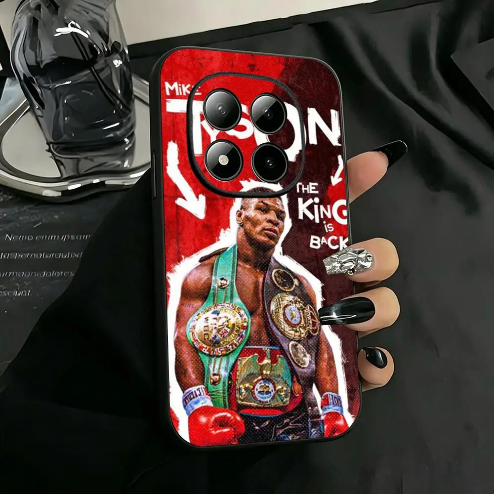 Фото Мягкий черный чехол для телефона Power Fighter Mi-ke Ty-son для Redmi Note15 11 12 13 14Pro Plus S 5G 14C A3 №3