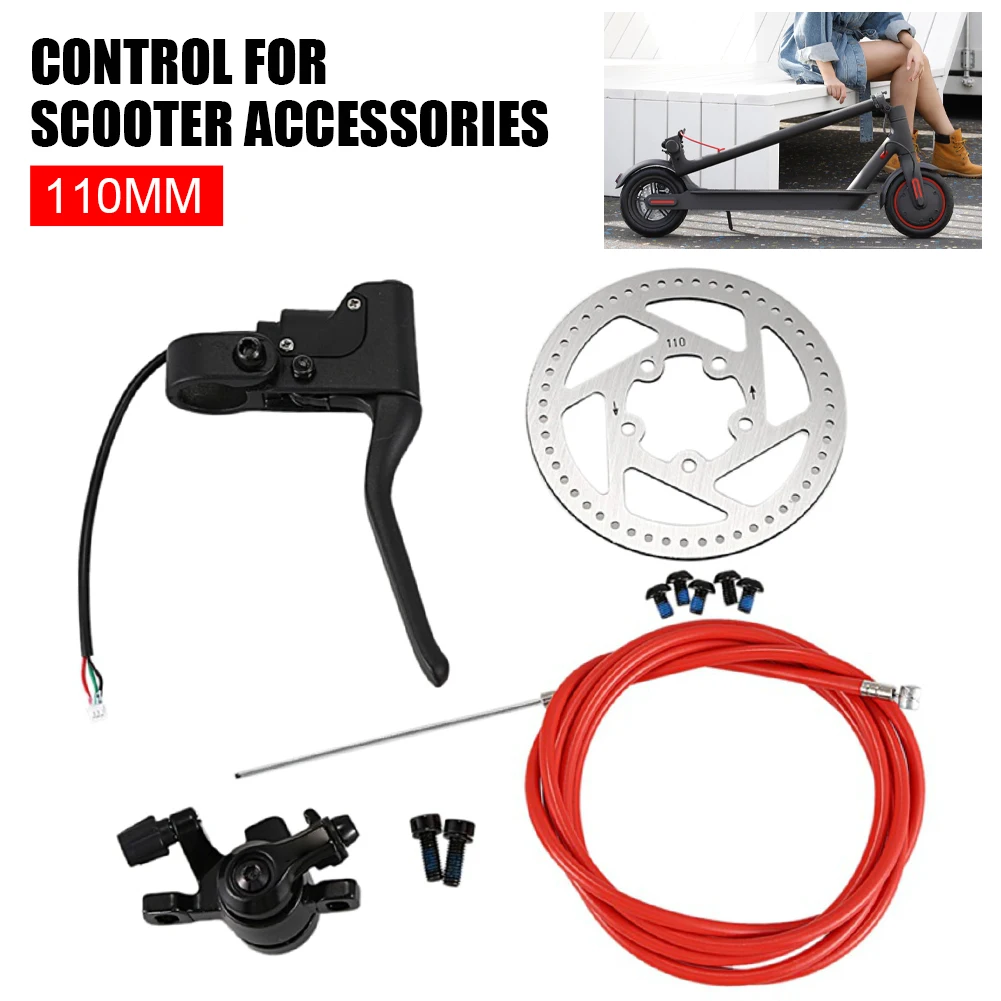 

Electric Scooter Disc Brake Kit with Brake Caliper Brake Cable Rotor Handle for Xiaomi M365/M365PRO Electric Scooter Accessories