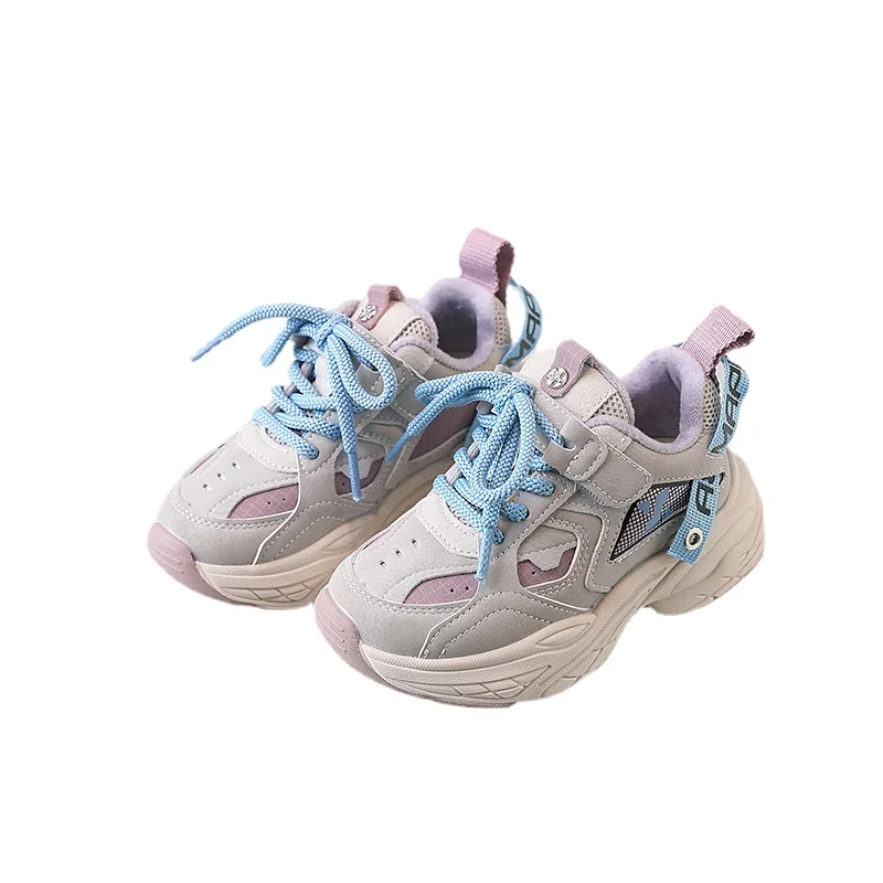 

Детские теплые кроссовки, плюшевая хлопковая обувь, модные зимние прогулочные туфли, Повседневная легкая мягкая обувь на плоской подошве для мальчиков