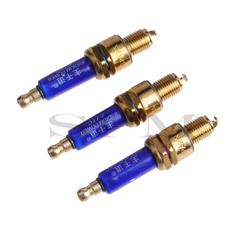 

3 Шт., Высокопроизводительные Иридиевые Свечи Зажигания A7TC Для Мотоциклов GY6 50cc-150cc ATV, Внедорожные Велосипеды, Пит-б...