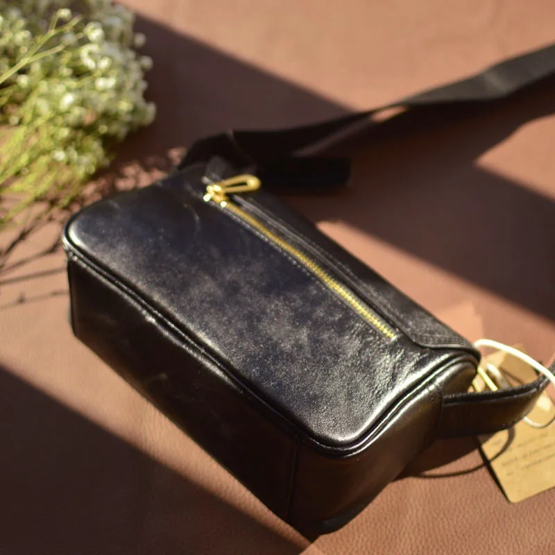 Сумка кросс-боди AETOO Мужская модная миниатюрная сумочка из воловьей кожи