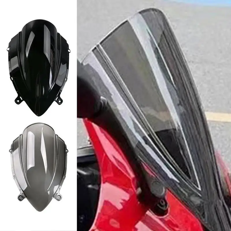 

Motorcycle Windscreen For Qianjiang Race 600 Model Competitive High-Definition Heightened Front Windshield Wind Deflector