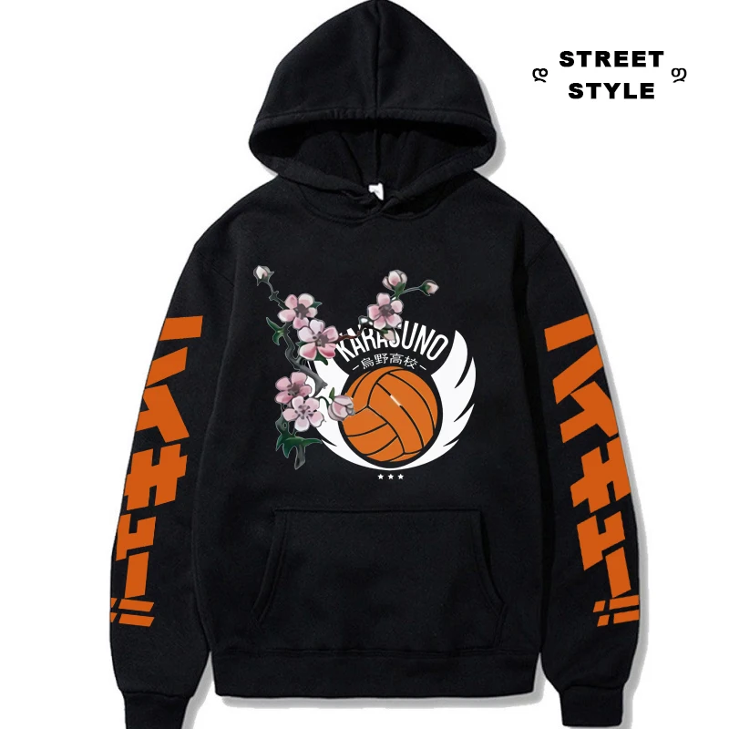

Haikyuu Anime Hoodies For Men Women Harajuku Volleyball Club Graphic Printed Hooded Sweatshirts Fleece Fashion Casual Streetwear