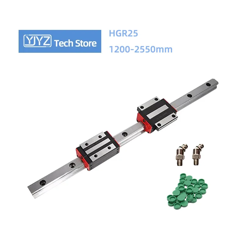 Линейная квадратная Направляющая 1 шт. HGR25 Длина 1200-2500 мм с 2 шт HGH25HA/ HGW25HA/HGH25CA/HGW25CC