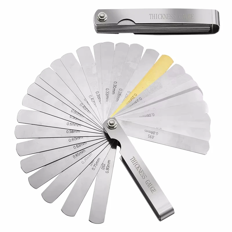 Новый 32-лезвийный щуп метрический заполнитель зазора измеритель толщины 0 04-0 88 мм