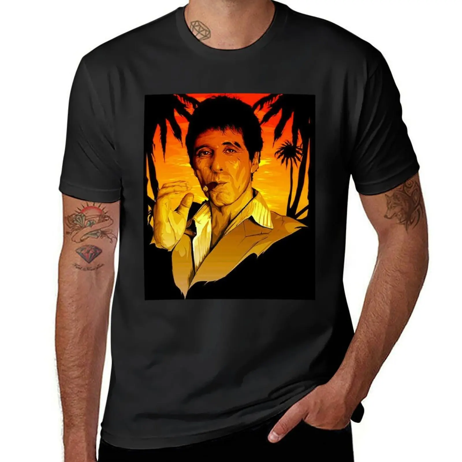 Футболка для мальчиков с изображением Монтаны-скарлича белая аниме новая версия