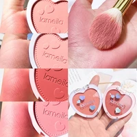 4 color blush makeup love palette mineral powder peach red rouge lasting natural hawthorn cheek tint waterproof blusher cosmetic