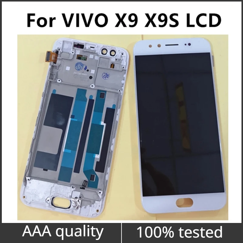 ЖК-дисплей для VIVO X9 X9S, сенсорный экран с рамкой и дигитайзером в сборе, Сменные аксессуары для телефона 5,5 дюйма