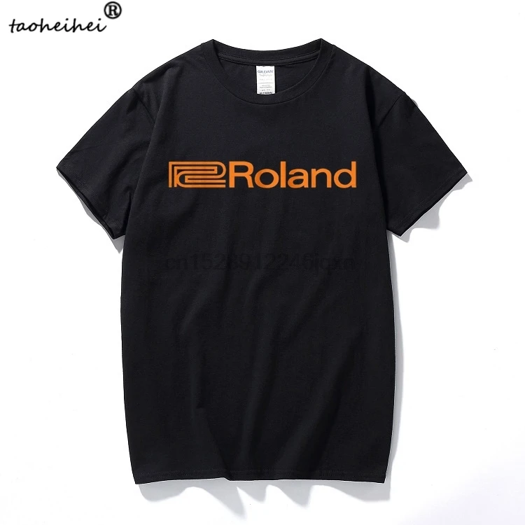 Футболка с логотипом Roland музыкальные системы аудиофил ретро синтезатор