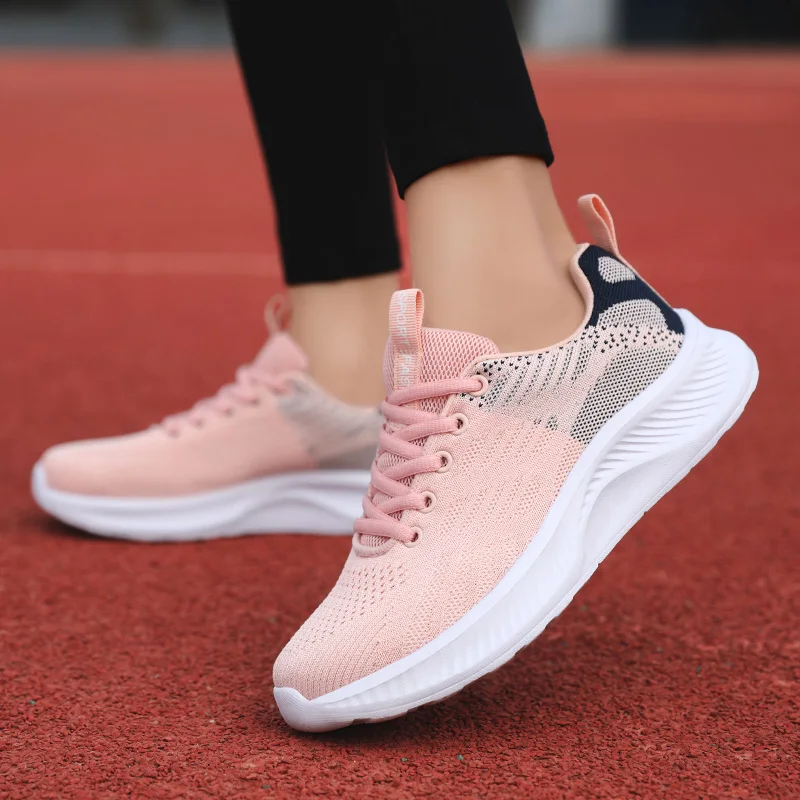 

202 2 new women's shoes ultra light fly woven sneakers women's vulcanized shoes sports basket women's walking casual sneakers