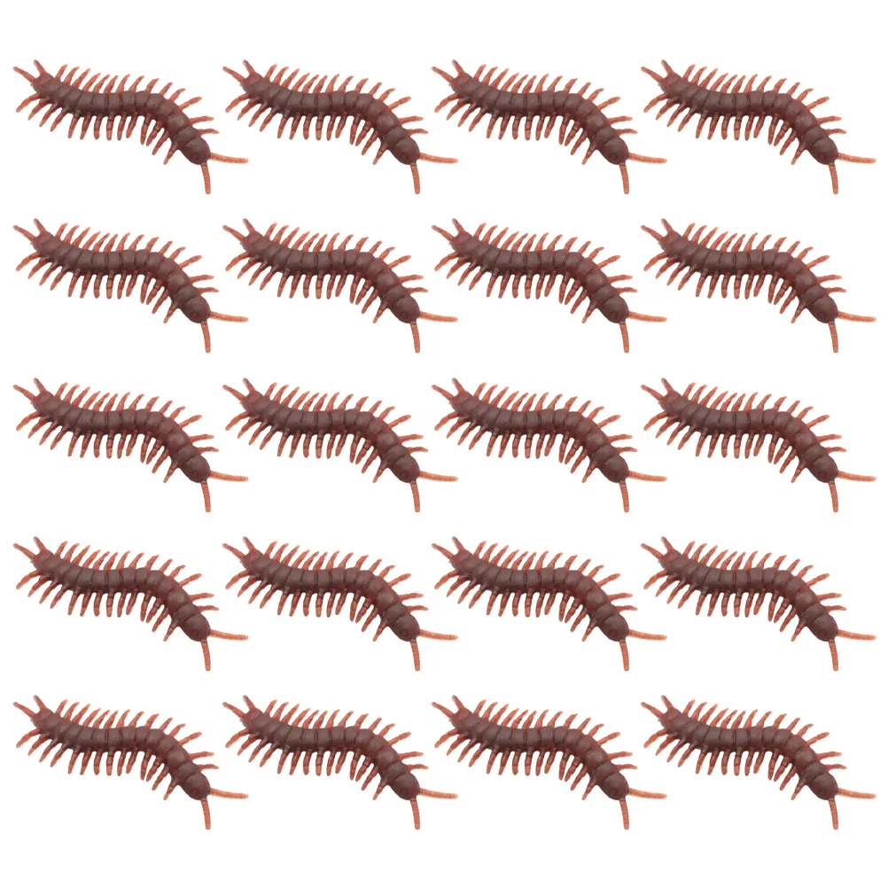 

60 Pcs Simulation Centipede Artificial Toys Shape Kids Lifelike Party Scary Trick Plaything Animal Modeling Props Bizarre