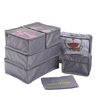 

New 7 Pieces/set Clothes Luggage Organizers Packing Cubes for Travel Vacuum Bags To Store Clothes Storage Organizer Travel Bag