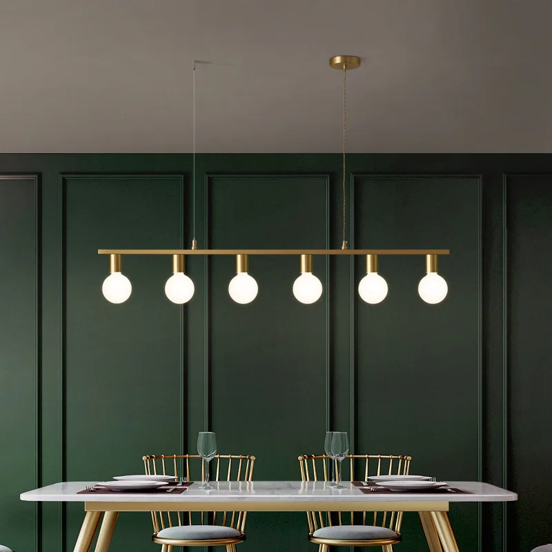 

Modern Pendant Lights Copper Acrylic Hanglamp For Dining Room Office Kitchen Bar Decor Lighting Nordic Home Luminaire Suspension