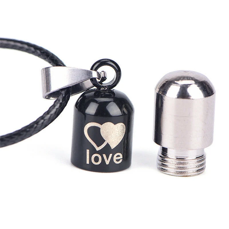 

Metal Pill Pendant Ash Urn Necklace Mini Elegant design and very beautiful
