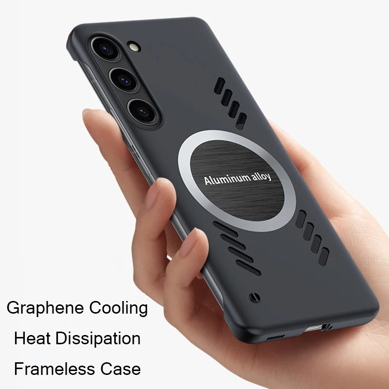

Cooling Heat Dissipation Case for Samsung Galaxy S22 S21 S20 S23 Ultra Case Frameless Graphene Heat Dissipation Cover S23 Plus