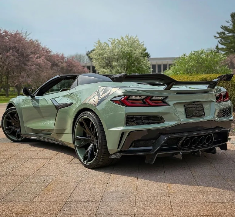 Фото Кованые двухсоставные диски Bku из карбона для Corvette C8911, 19-20 дюймов, 5x120, легкосплавные, облегченные автомобильные диски №4