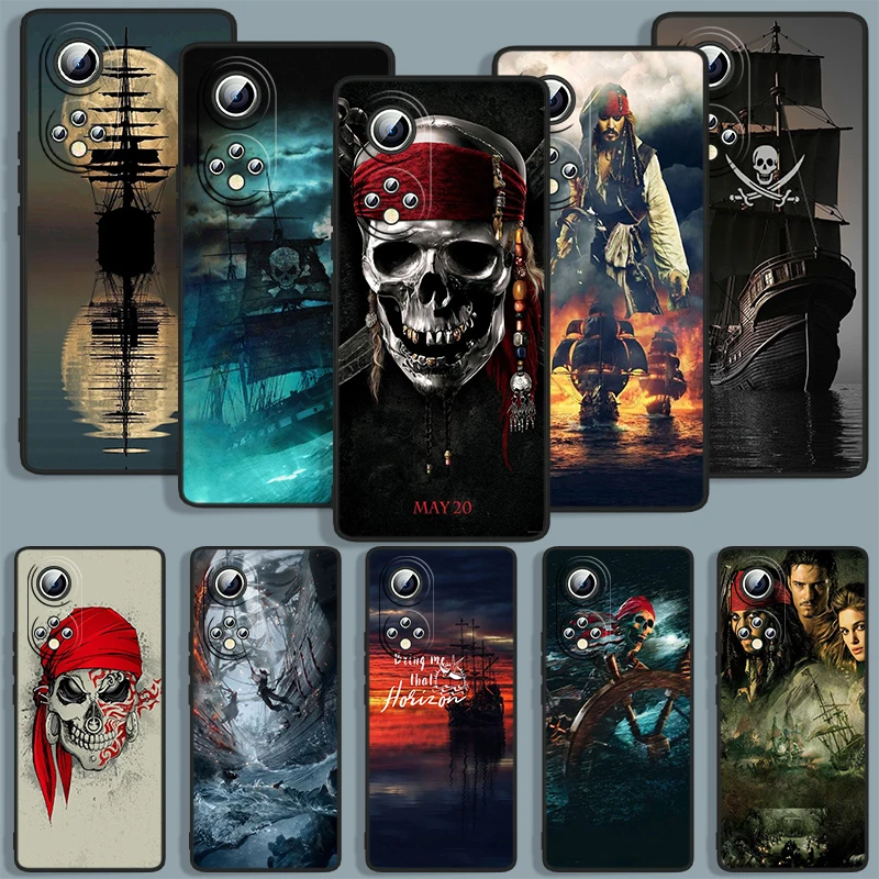 

Pirates of the Caribbean Phone Case For Huawei Honor 7A 7C 7S 8 8A 8C 8X 9 9A 9C 9X 9S Pro Prime MAX Lite Black luxury Back Soft