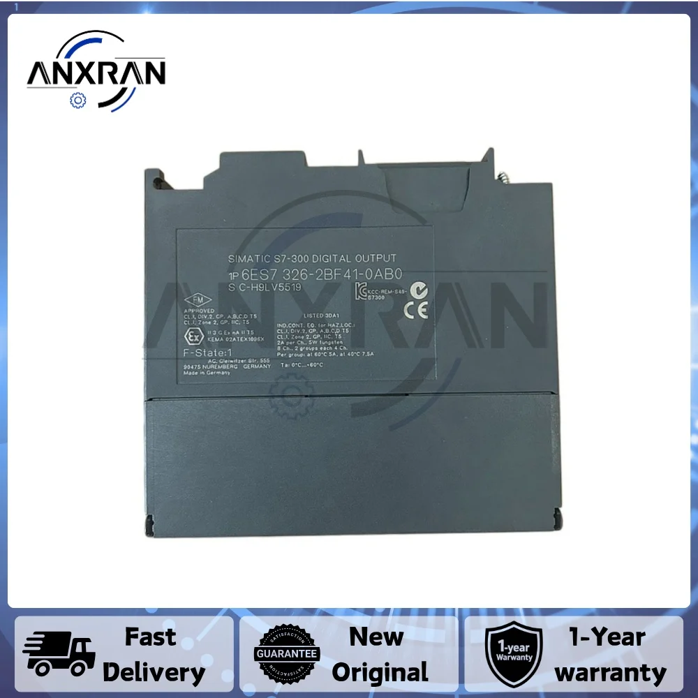 Фото Новый оригинальный модуль Siemens 6ES7326-2BF41-0AB0 6ES73262BF410AB0 SIMATIC S7 SM 326, F-DO 8 X DC 24V/2A PM PLC №1