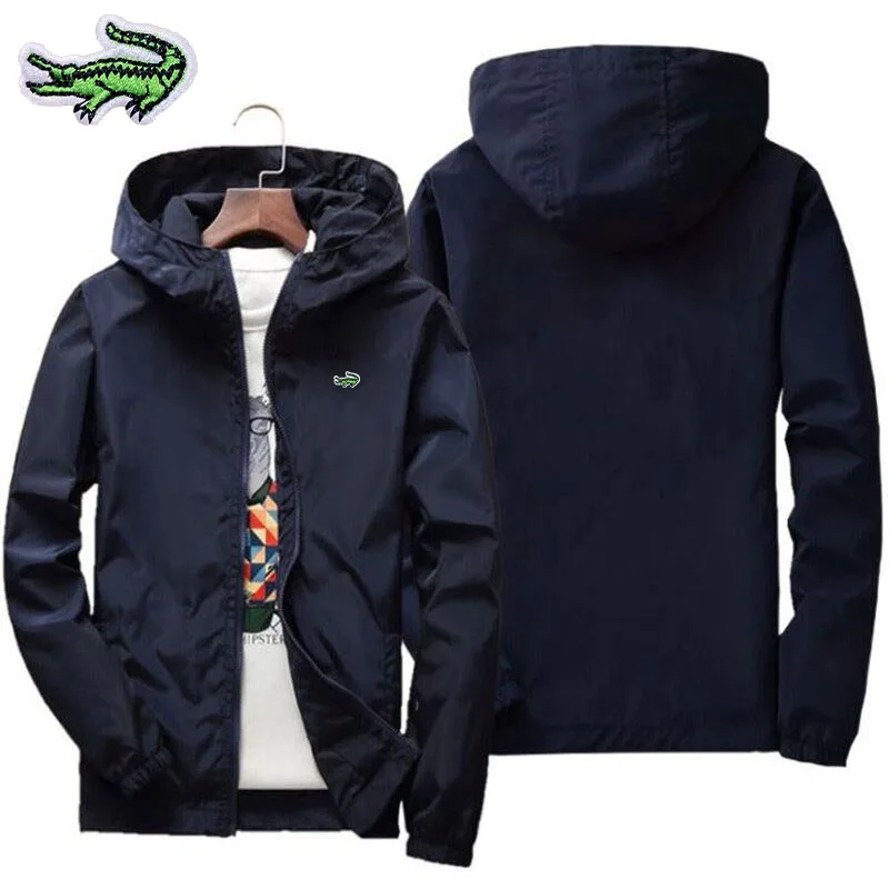 

High QualityJacket Casual Zipper 2023Brand Embroidery Spring and Autumn New Men's Outdoor Sports Water and Wind-Resistant Jacket