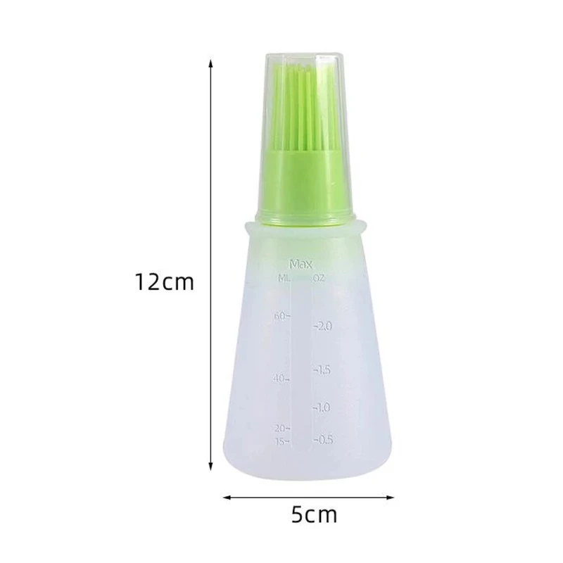 Portable Silicone Oil Bottle with Brush Oil Dispenser Liquid Oil Pastry Kitchen Baking BBQ Tool Kitchen Tools BBQ Baking Gadgets images - 6