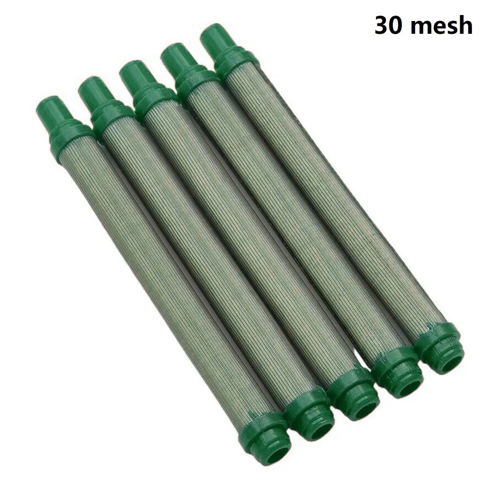 

5pcs Airless Spray Gun Filter 30/70/150/200Mesh Stainless Steel Airless Paint Parts Spraying Machine Accessories