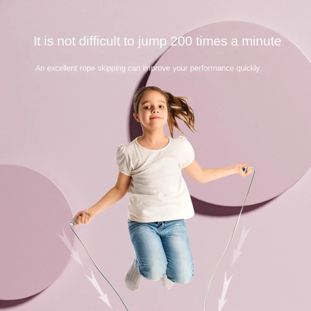 Спортивные товары 2 8 м гоночная Скакалка прозрачная ручка легкая для экзамена