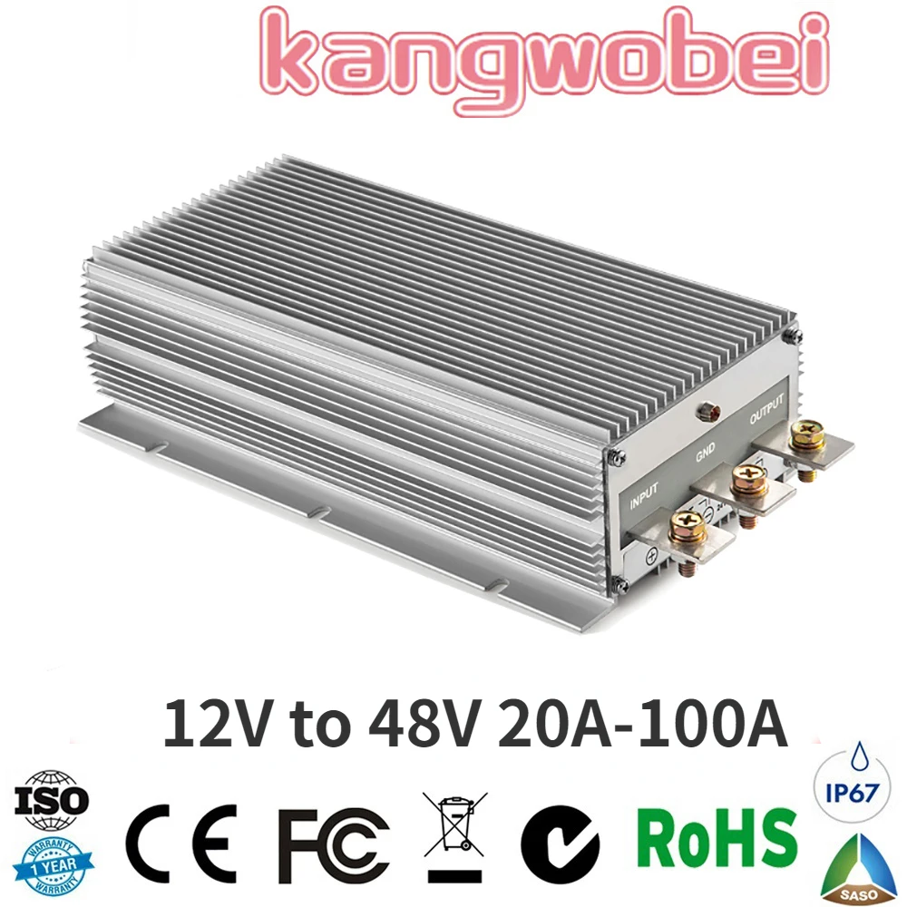 

Повышающий преобразователь постоянного тока с 12 В до 48 В, 20-100 А, повышающий регулятор напряжения от 12 до 48 В для электромобилей и автомобилей