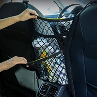 car interior seat back storage net pocket car mesh net bag between bag luggage holder pocket car storage bag organizer