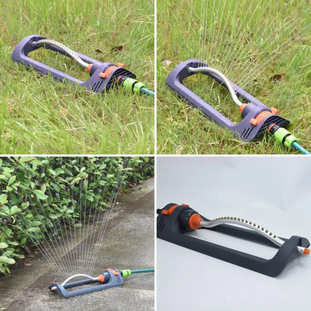 

Lawn Swing Irrigation Sprinkler 180° Rotation 19-hole Spout Lawn Covers Watering Automatic Oscillating Sprinkler Garden Supplies