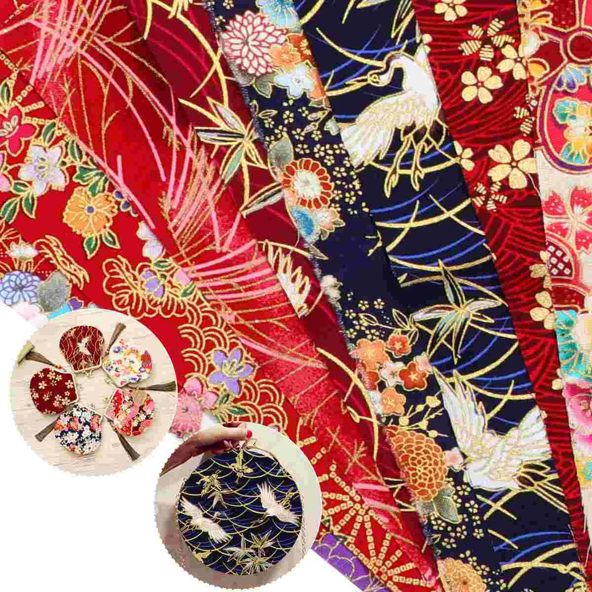 

Fabric Patchwork Cotton Sewing Quilting Style Squares Colorful Japanese Bundles Christmas Bundle Cloth Floral Fabrics Quilted