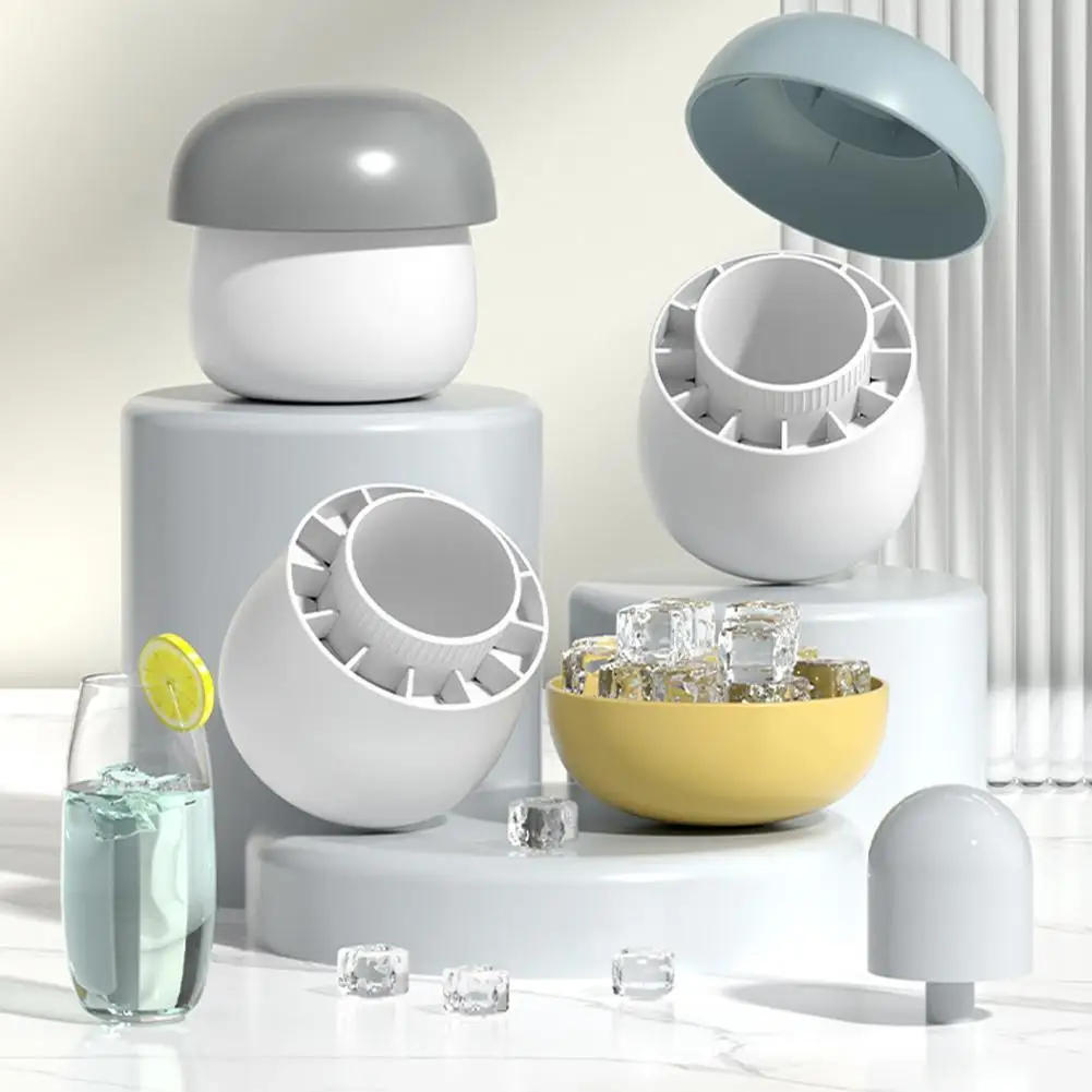 Mushroom Silicone Ice Cup Frozen Ice Making Mold Refrigerator Grid Ice Ice Molds Maker Cube Bucket Mould Ice Box Homemade G6Z3