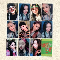 kpop itzy combination crazy in love withdrama fan photocard randomcard smallcard new korea group thank you card fashion gifts