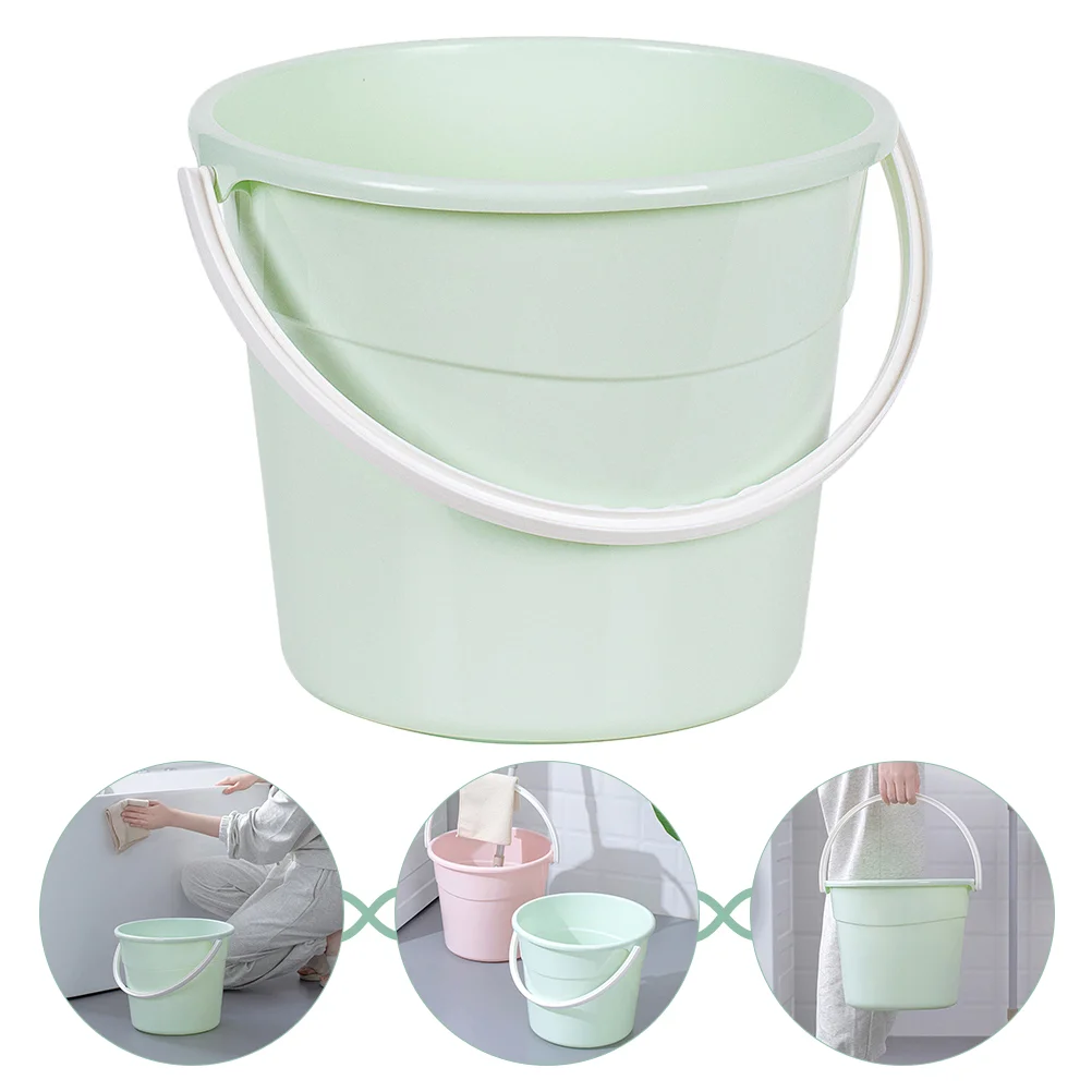 

Bucket Heavy-duty Utility Round Plastic Water Container Sturdy Pail Storage Cleaning Clothes