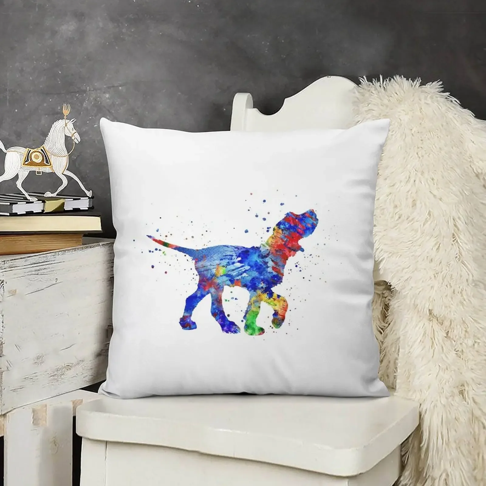 Итальянский Spinone итальянский акварель Italiano Декоративная подушка Наволочки для