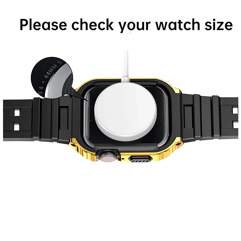 Silicone Strap+Case For Apple Watch Band 41mm 45mm 44mm 42mm Water Proof Protective Cover For iWatch Band Series 8 7 SE 6 5 4 3