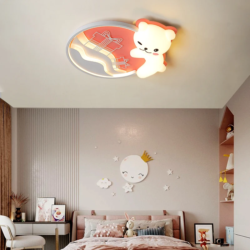 Boy Children's Room Ceiling Lights Creative Bedroom LED Dolphin Lamp Eye Protection Kindergarten Mother Baby Shop Cartoon Lamps