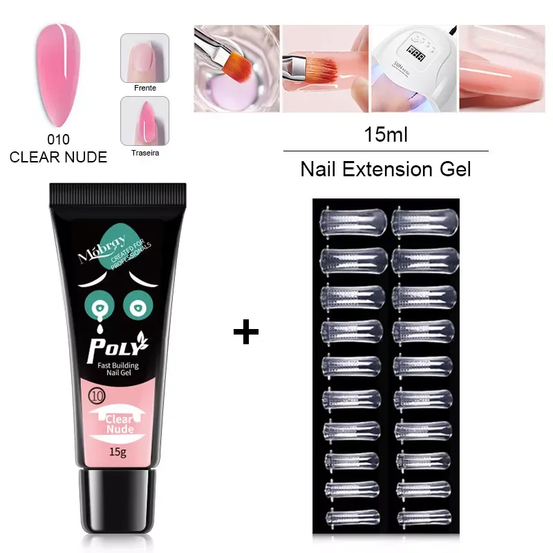 

2 шт., набор полигелей для наращивания ногтей