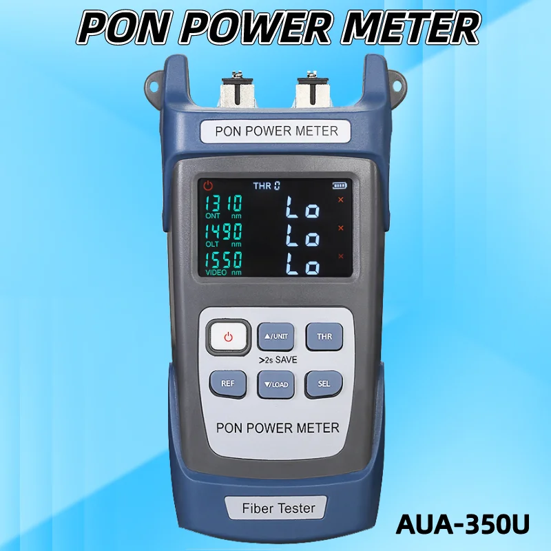 AUA-350U(UPC Port)/350A(APC Port)(Optional) Optical Communication Test Instruments FTTX/ONT/OLT 1310/1490/1550nm PON Power Meter