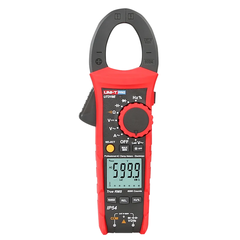 

UNIT-T UT219E 600A 600V Portable Ammeter Professional Measurement Circuit Automatic Range Inductance Meter Clamp Meter